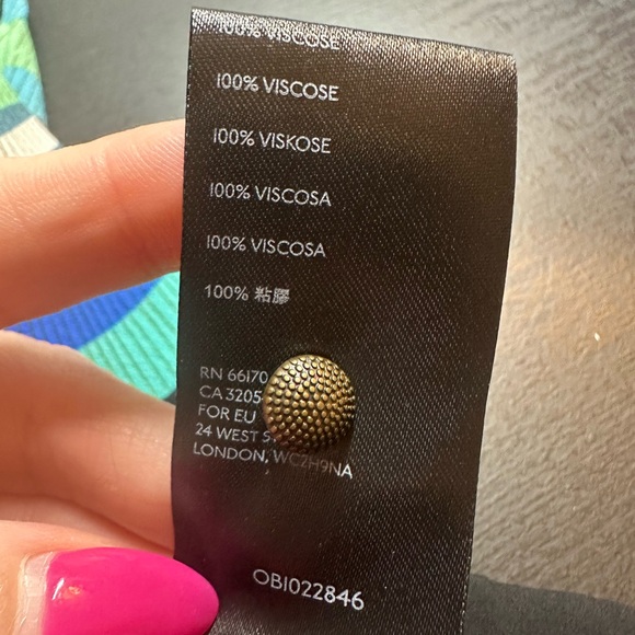 Anthropologie Kenzie Asymmetrical Dress- Groovy Multicolor- Retro Sz 8 NWT #785 - Picture 11 of 12